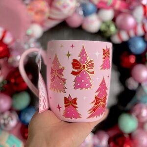 ✨NEW🎀Peppermint and Pine Soft Touch Light Pink Christmas Trees and Bows🎄